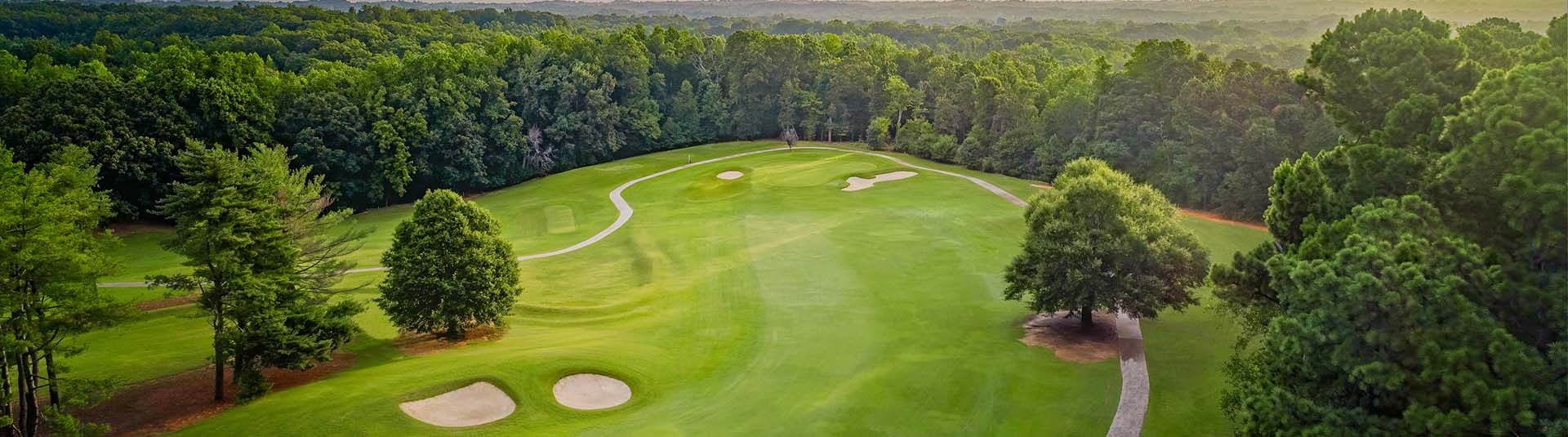 Aerial of the course at Colonial